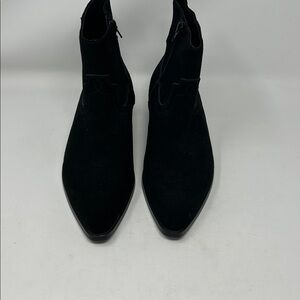 NWOT Civil Regime Black Suede Ankle Boots